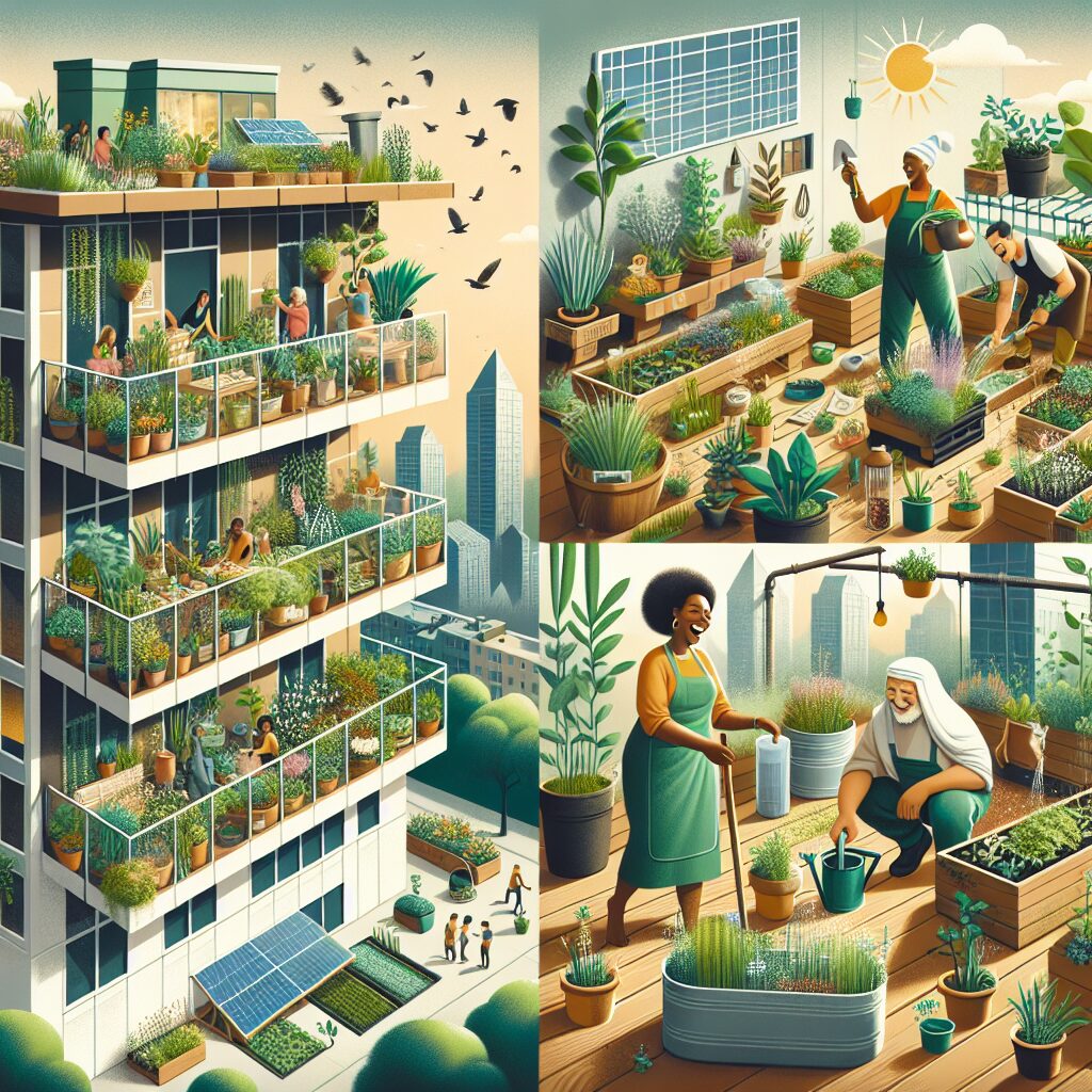 The Role of Urban Gardens in Promoting Green Living