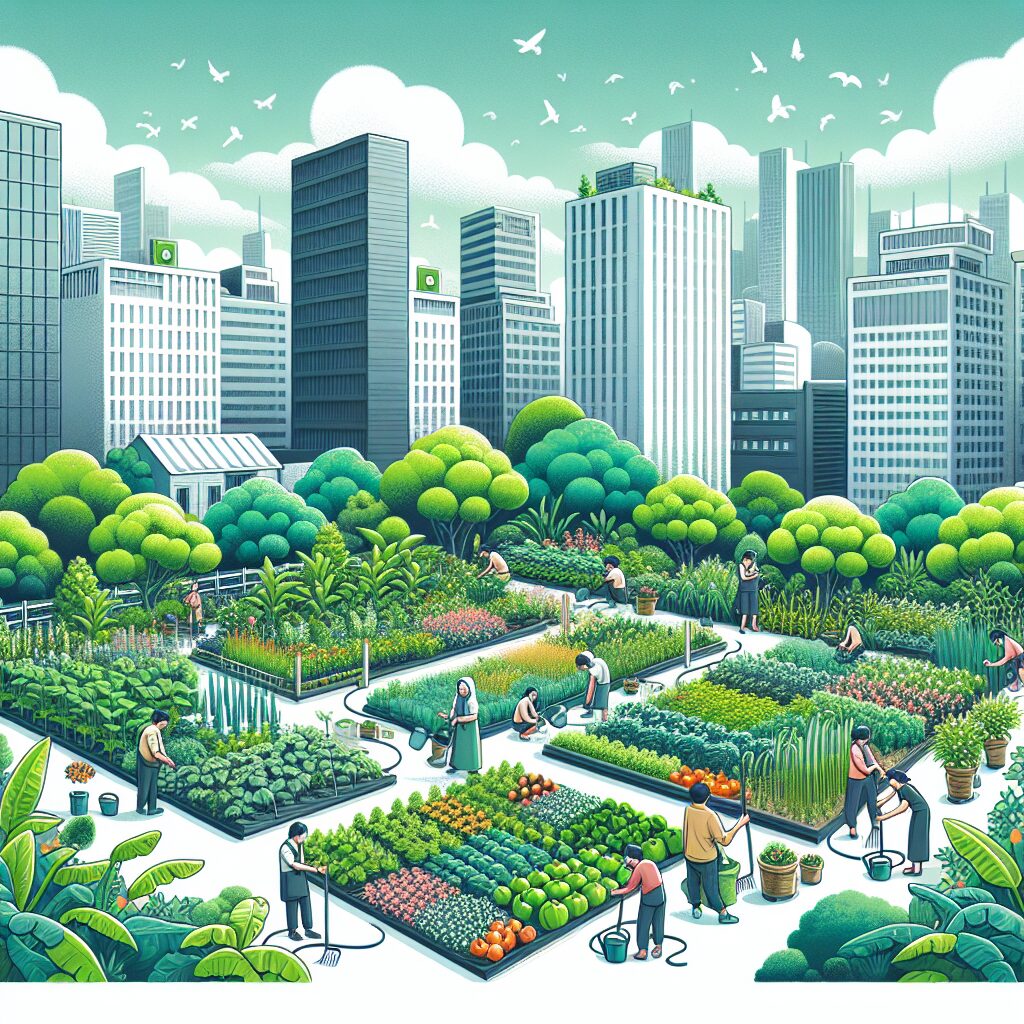 The Role of Urban Gardens in Promoting Green Living